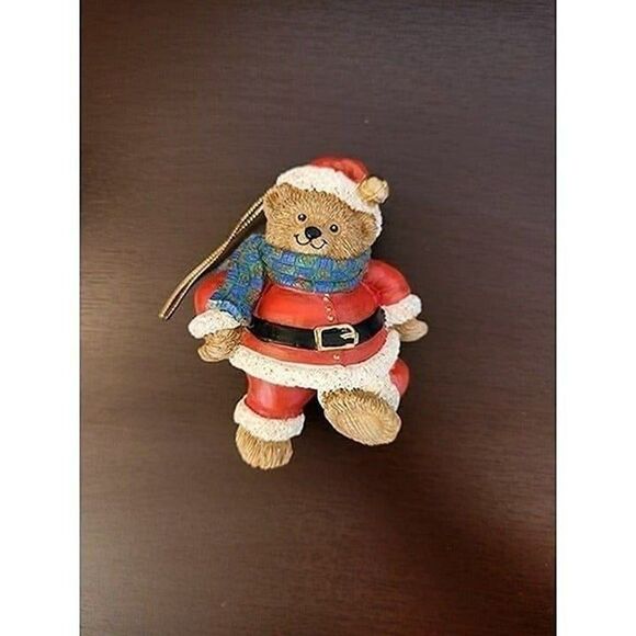 Vintage Snowman and Santa Bear Christmas Ornaments - Picture 4 of 11